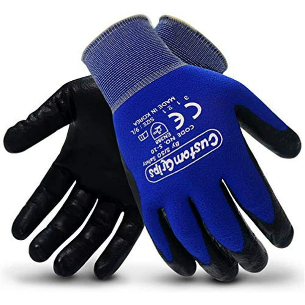 Ultra Thin Black PU Coated Work Gloves X 12 Pairs Warehouse Picking Gloves